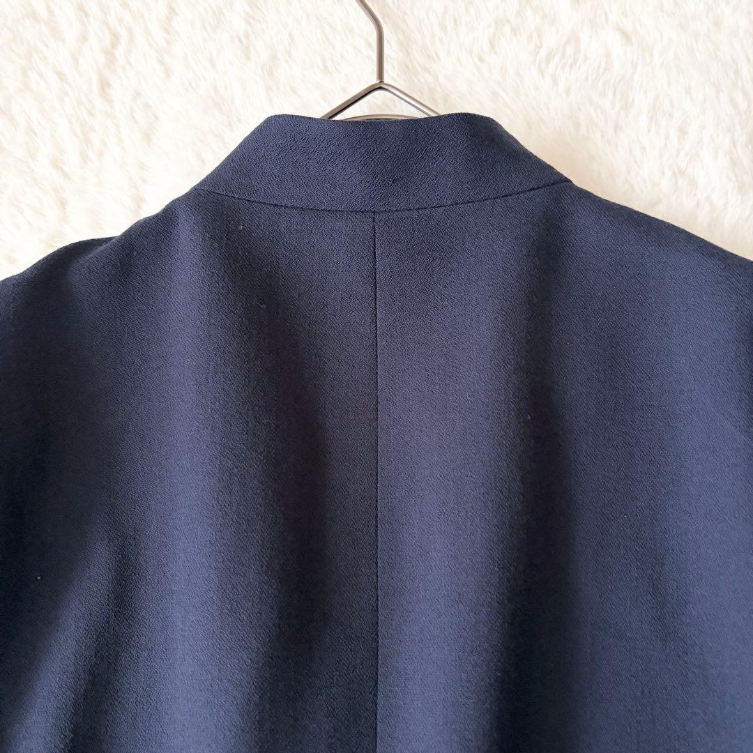 6155 【希少】 イッセイミヤケ スタンドカラージャケット XL ネイビー