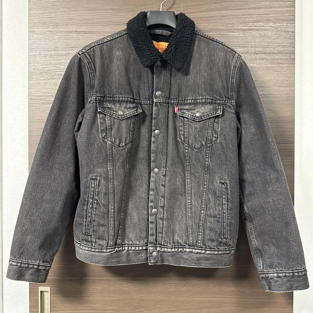 Levi's　デニムジャケット　Gシャン　裏側ボア素材　冬用　M　リーバイス