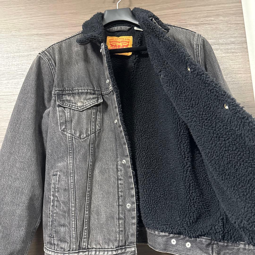 Levi's　デニムジャケット　Gシャン　裏側ボア素材　冬用　M　リーバイス