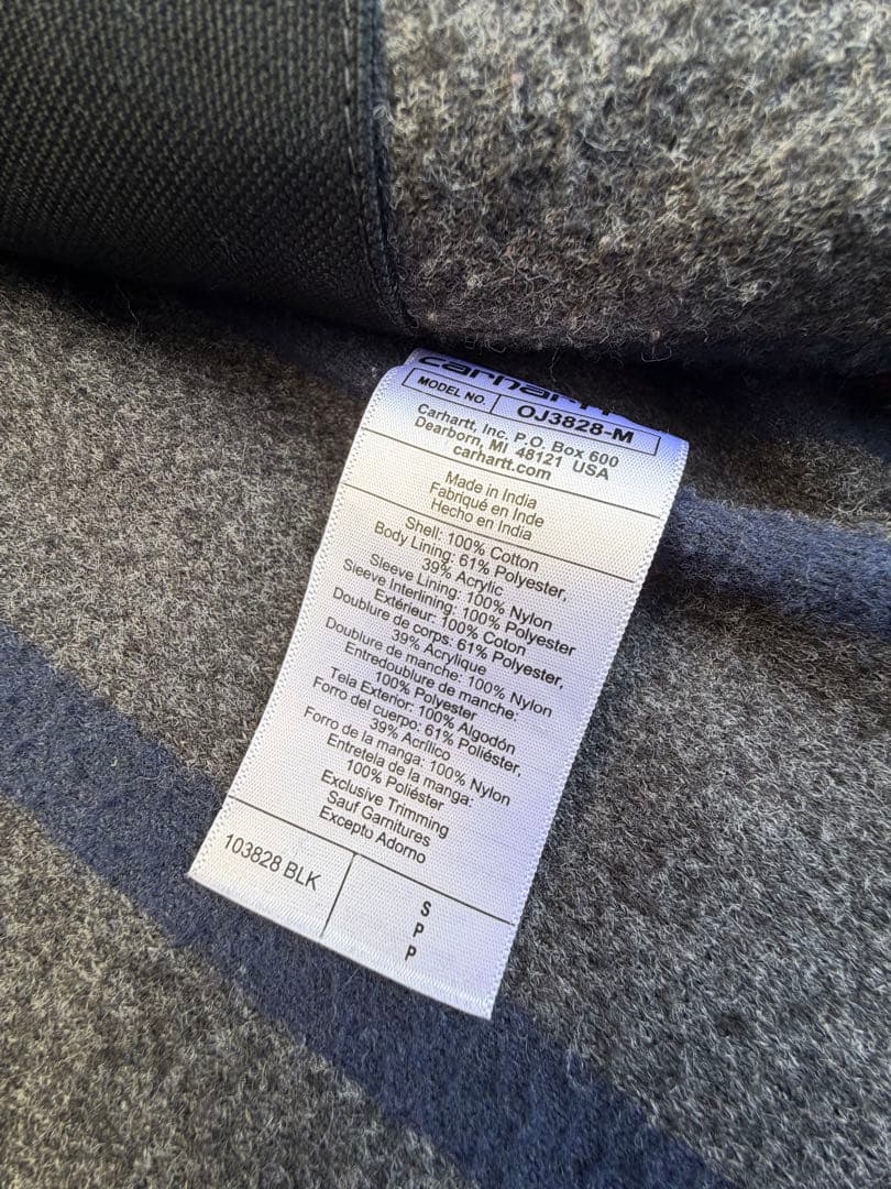 Carhartt 103828 デトロイトジャケット/S ブラック