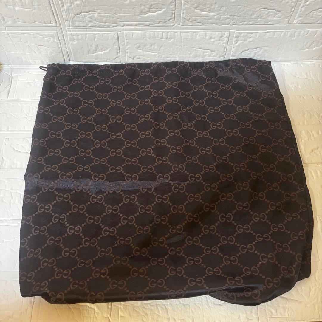 【極美品】GUCCI グッチ トートバッグ　GGキャンバス×レザー　巾着2個付き