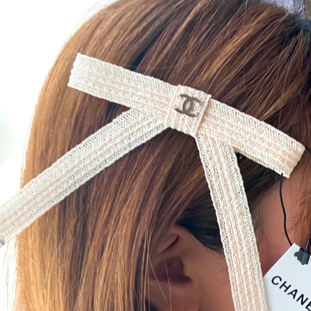 【新品☆箱/ショッパー付き】CHANEL バレッタ リボン