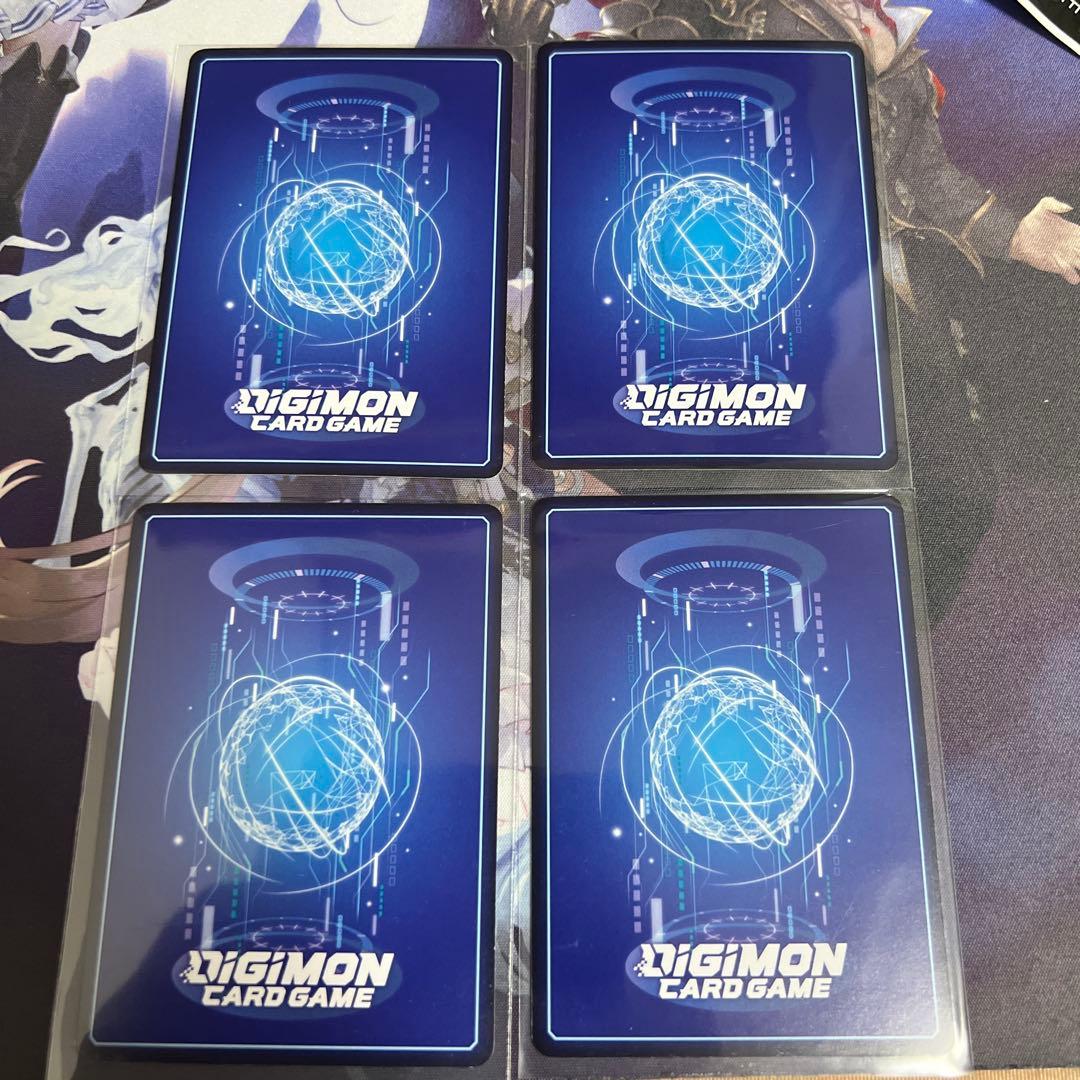 御神楽ミレイ パラレル　4枚セット　BT22 デジモンカード