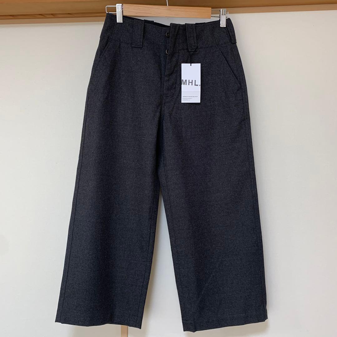 新品タグ付き【MHL】ウールセーラークロップドパンツ