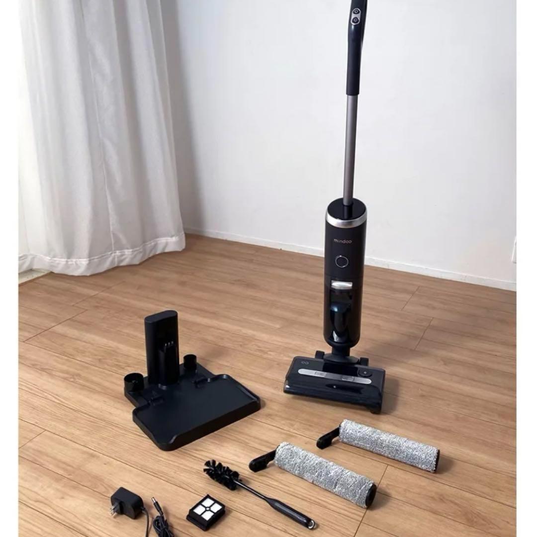 水拭き掃除機 ミンドーアクアエックス MIA-N001-BK スティッククリーナ