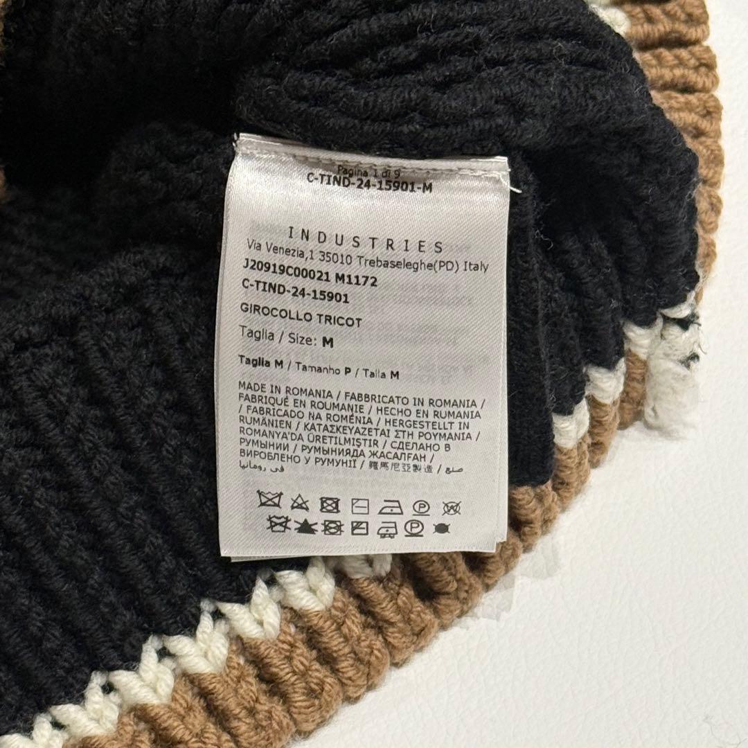 美品 モンクレール 厚手ニット M 黒色 ケーブルニット