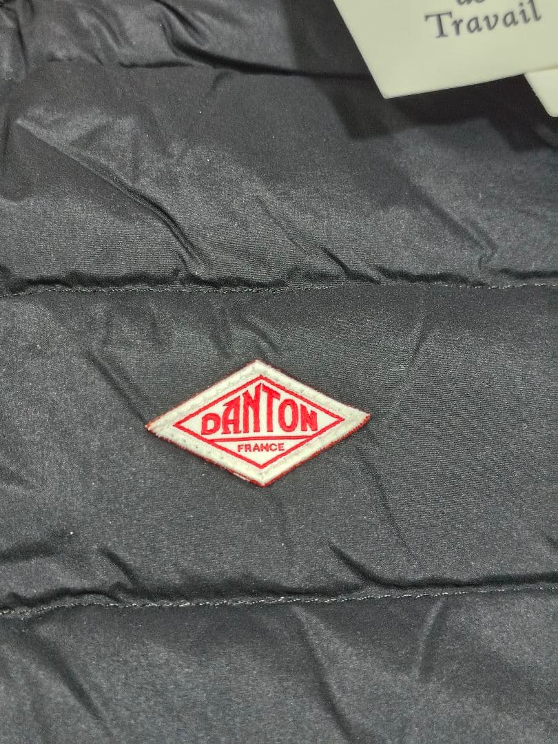 DANTON クルーネック インナーダウン ベスト 黒
