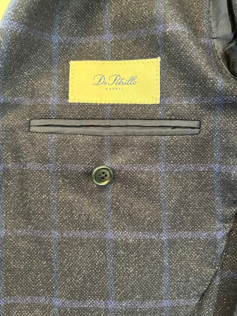 美品　De Petrillo デペトリロ　ジャケット　44 ネイビー