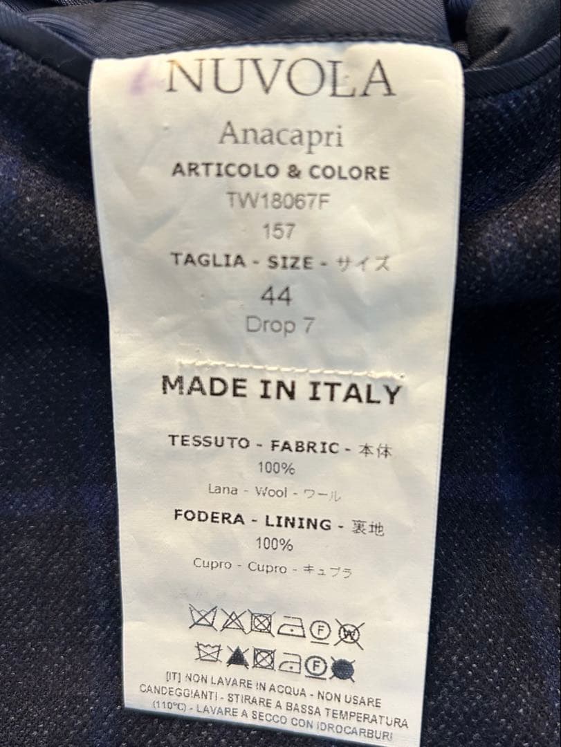 美品　De Petrillo デペトリロ　ジャケット　44 ネイビー