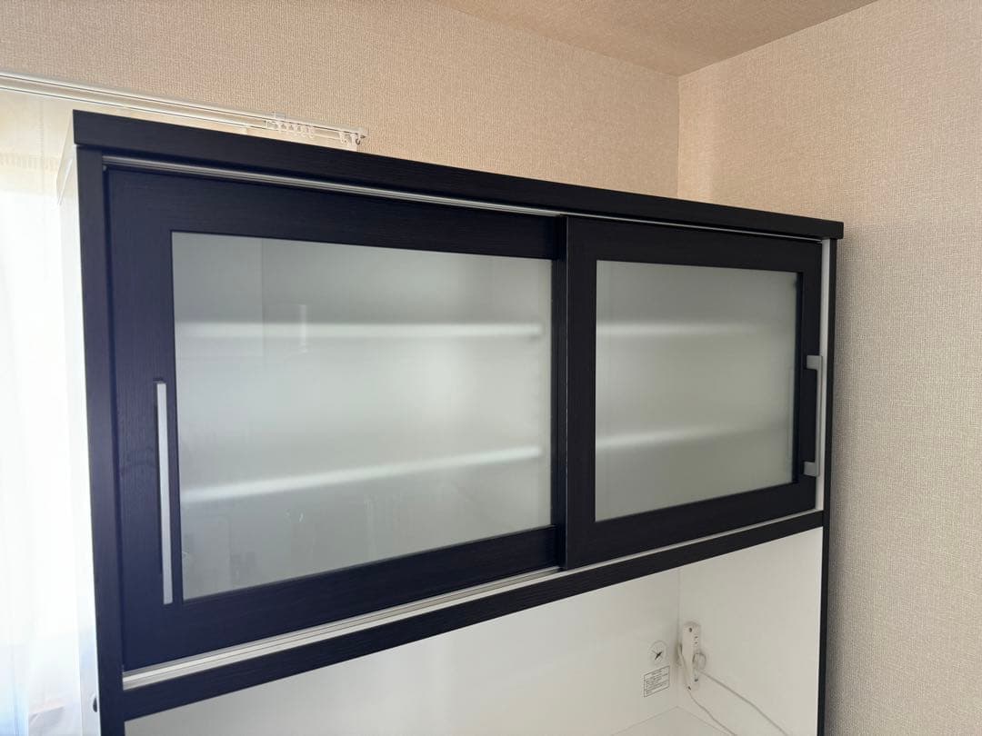 奈良発 120cm ニトリ レジューム 食器棚 キッチンボード 家電レンジ収納