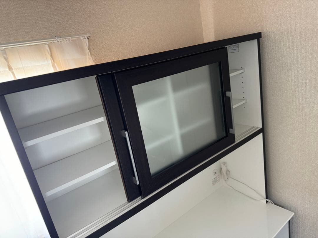 奈良発 120cm ニトリ レジューム 食器棚 キッチンボード 家電レンジ収納