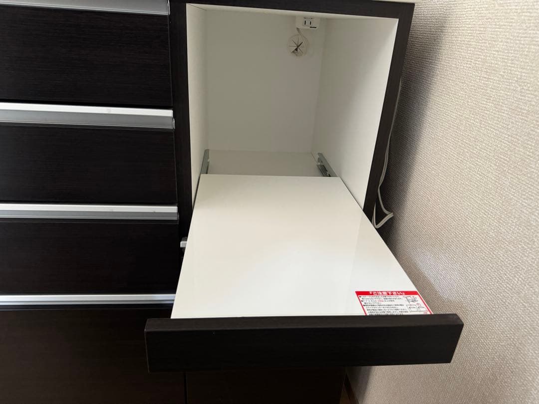 奈良発 120cm ニトリ レジューム 食器棚 キッチンボード 家電レンジ収納