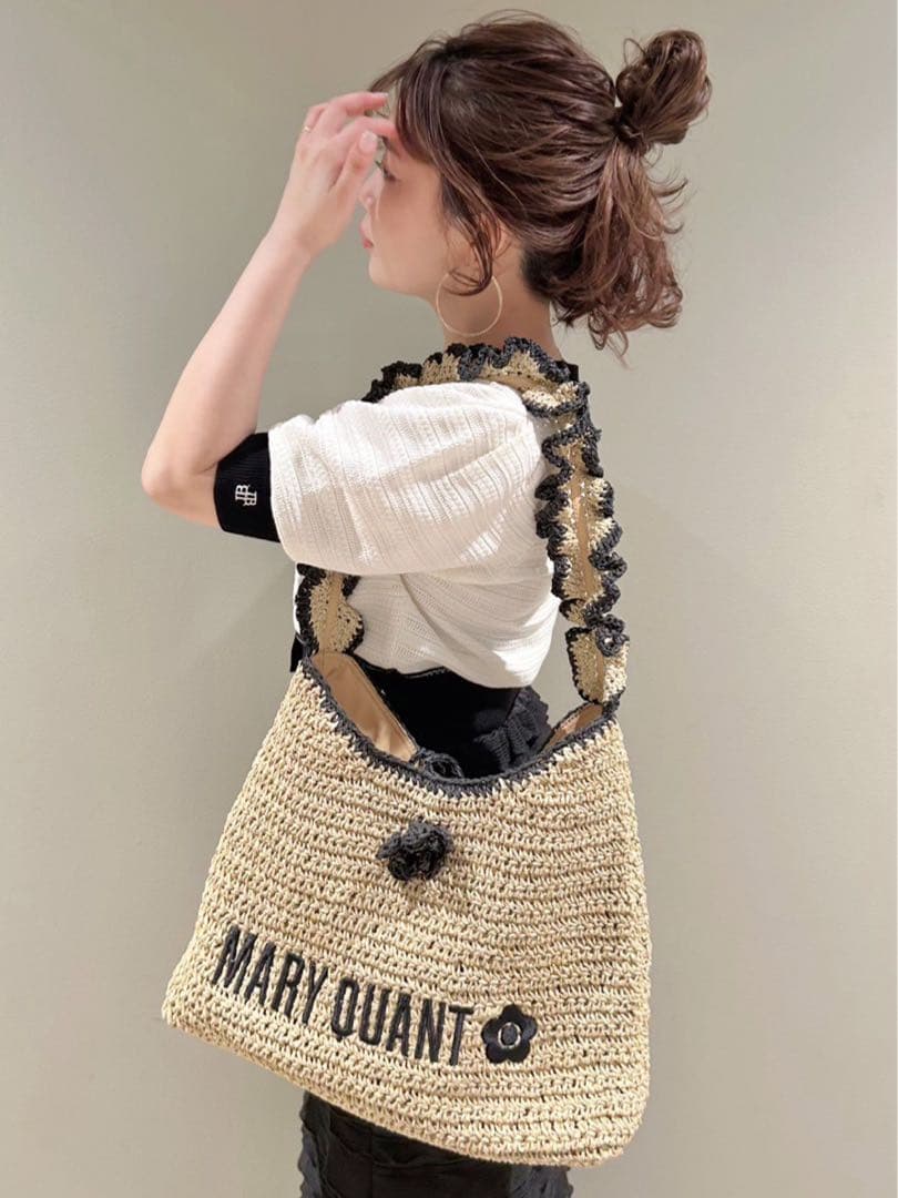 【LILY BROWN×MARY QUANT】ペーパー ラウンド フリル バッグ