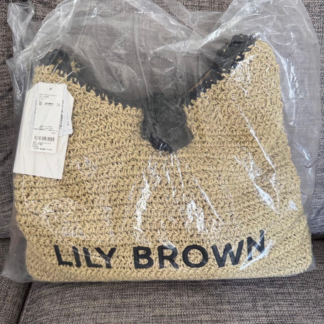 【LILY BROWN×MARY QUANT】ペーパー ラウンド フリル バッグ