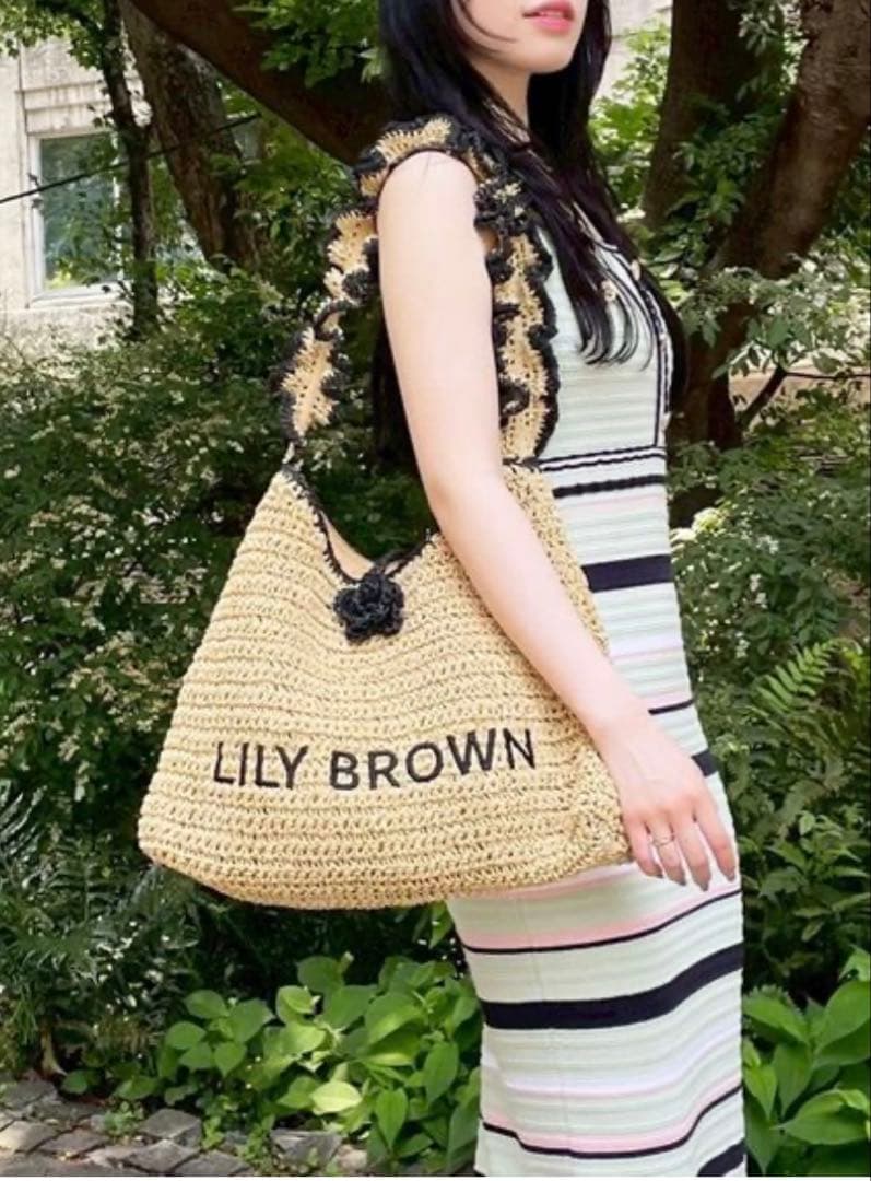 【LILY BROWN×MARY QUANT】ペーパー ラウンド フリル バッグ