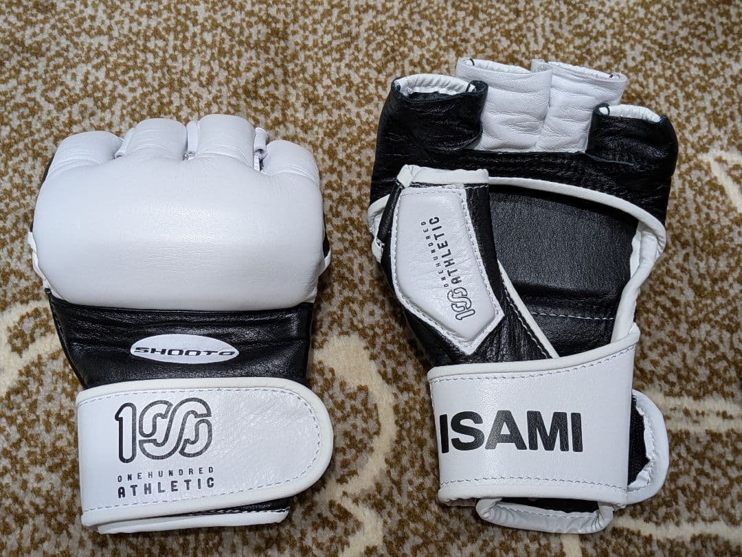 ★限定完売品★ISAMI×100Athletic 修斗オープンフィンガーグローブ