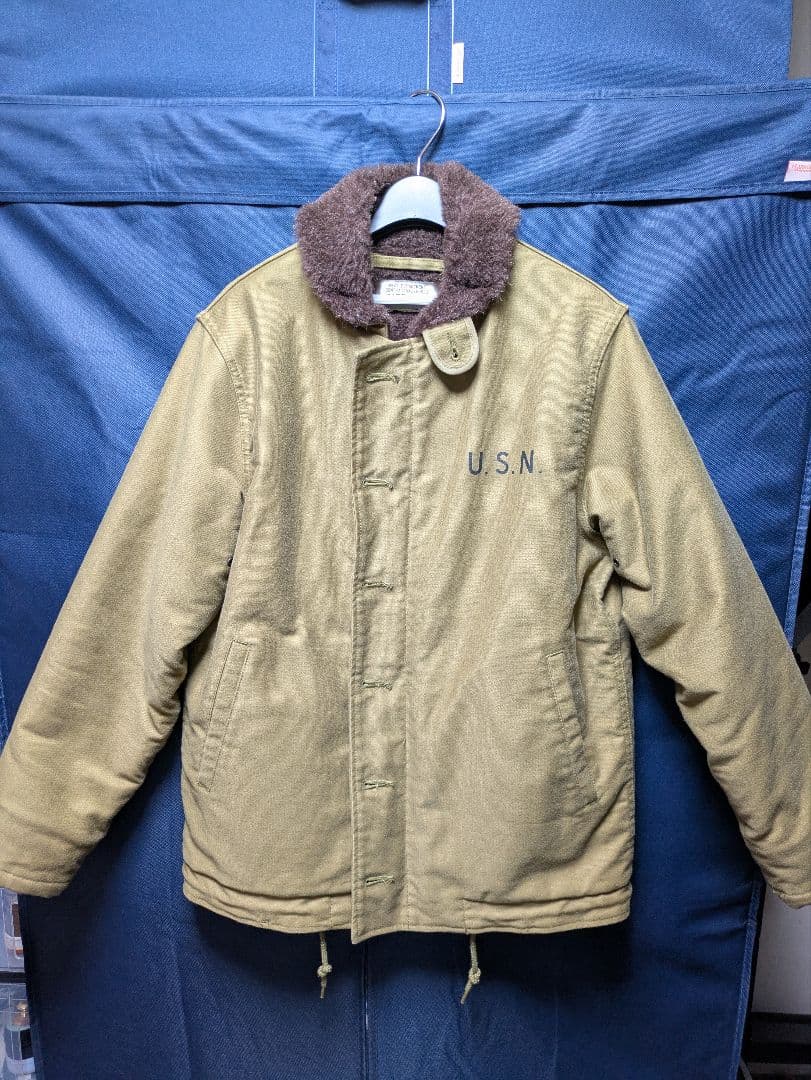【美品】HOUSTON 51131 ALPACA N-1 DECK JACKET