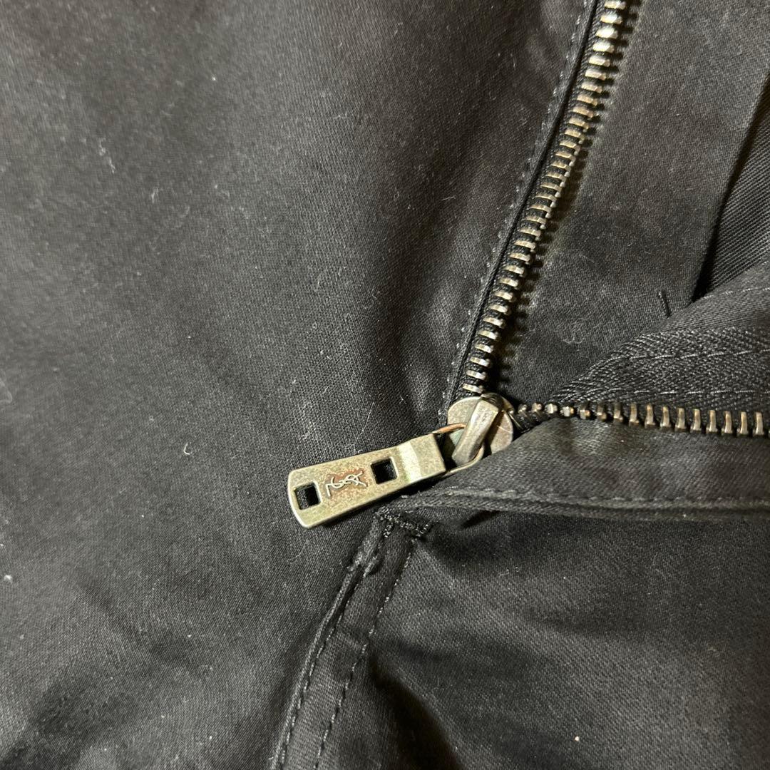 イヴサンローランリヴゴーシュ　フレアチノパンツ　46 BLACK