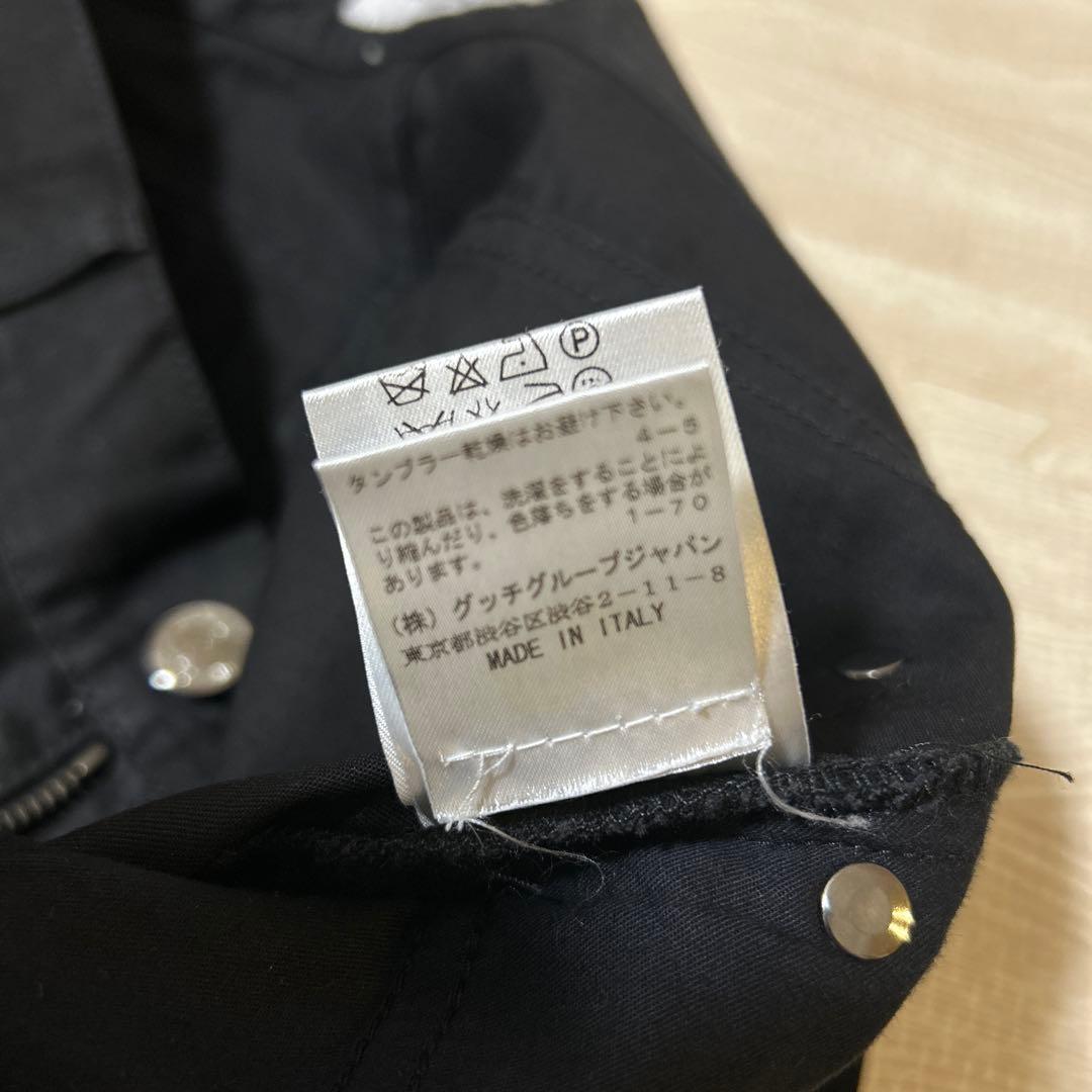 イヴサンローランリヴゴーシュ　フレアチノパンツ　46 BLACK