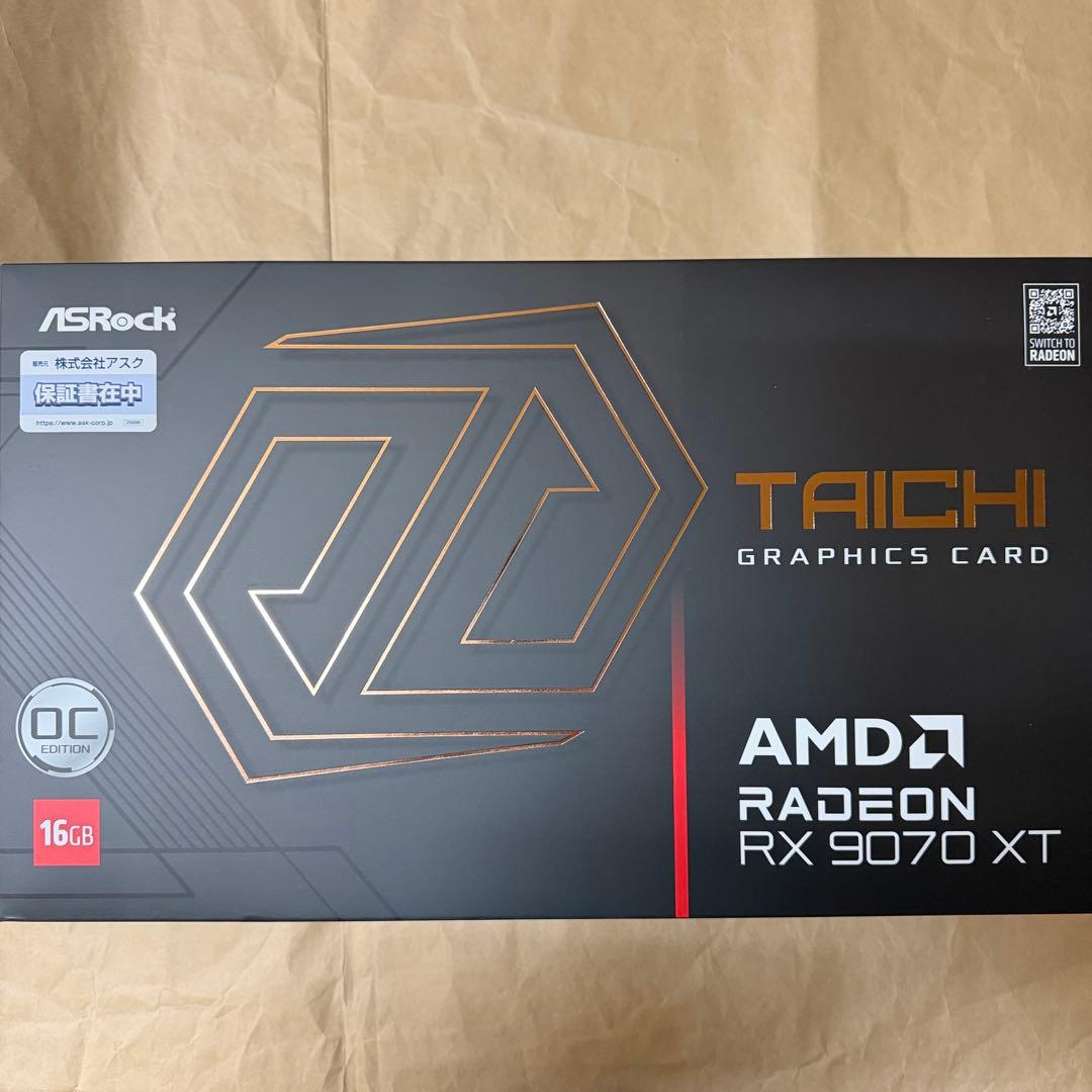 グラフィックボード・グラボ・ビデオカード ASRock Radeon RX9070 XT Taichi 16GB OC