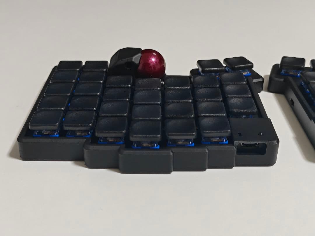 Glove65tb 完成品 低背トラボ ロープロファイル 無線接続 ブラック