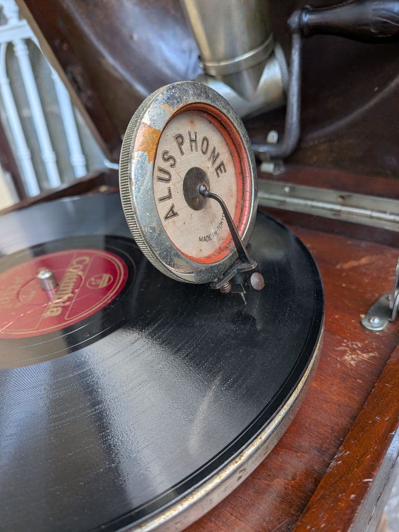 長*一様 アメリカ 1920-30年代製 Magna マグナ 上蓋裏 反響装置式