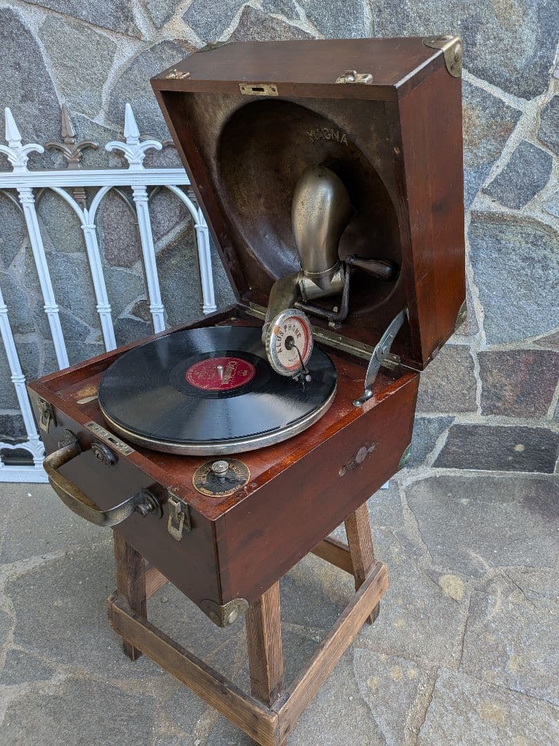 長*一様 アメリカ 1920-30年代製 Magna マグナ 上蓋裏 反響装置式