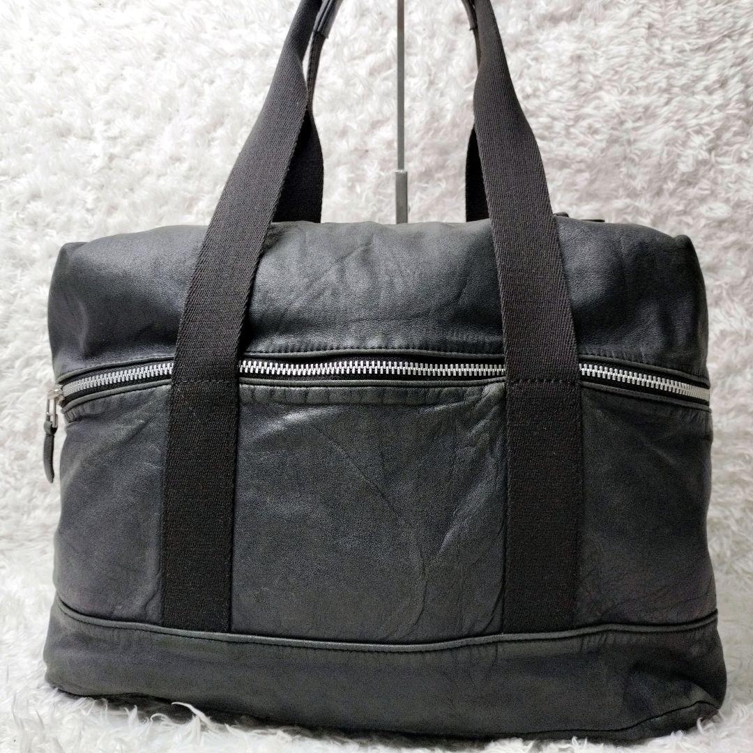 Y’s Yohji Yamamoto レザー ボストンバッグ レザー　2way