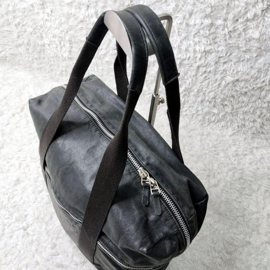 Y’s Yohji Yamamoto レザー ボストンバッグ レザー　2way