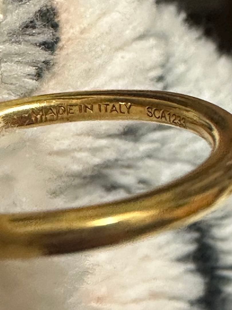 CELINE セリーヌ ノットスモールフープ ピアス 片耳 ゴールド