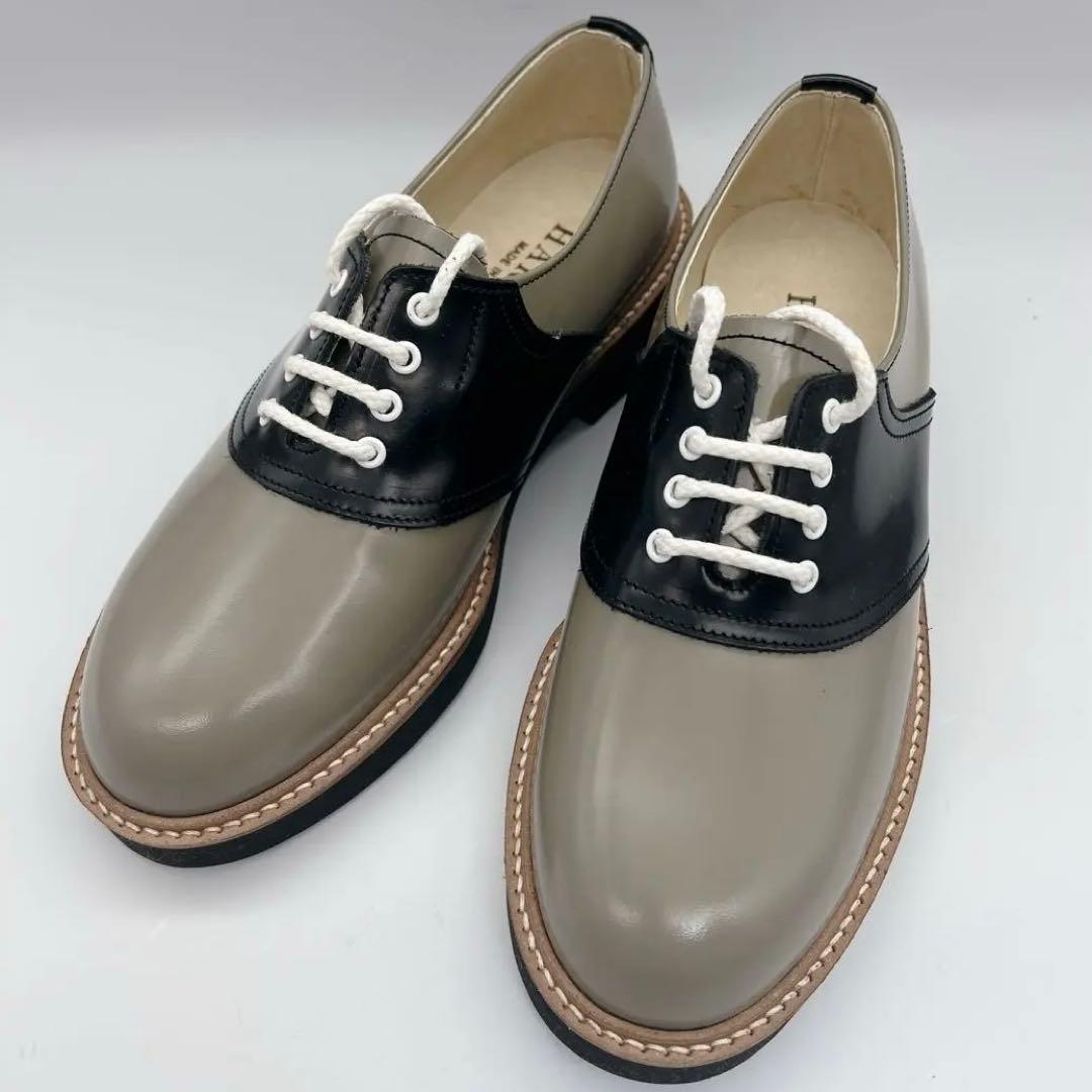 【未使用級】ハルタ 【23.5】 HARUTA サドルシューズ