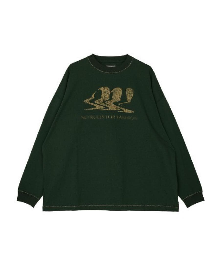 【極美品】 AMERI AM LOGO OVER LONG TEE