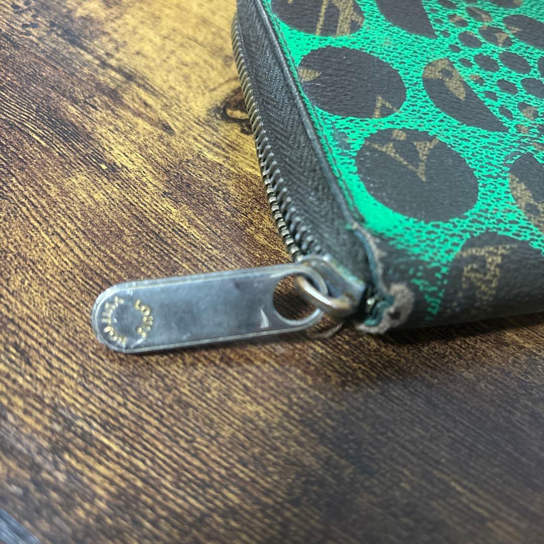 【ジャンク品】louis vuitton 草間彌生 長財布