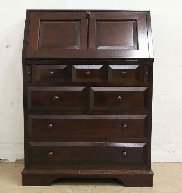 achibana【松本民芸家具】T型 ライティングビューローデスク机