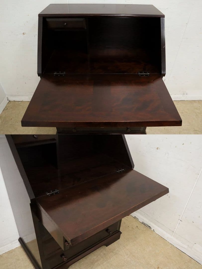 achibana【松本民芸家具】T型 ライティングビューローデスク机