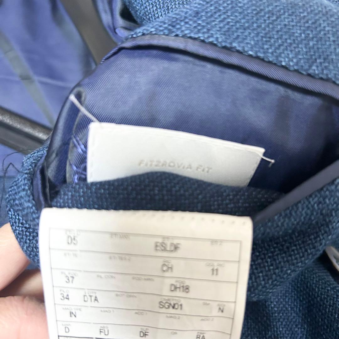 極美品　ダンヒル dunhill ダブルブレストテーラードジャケット　ネイビー