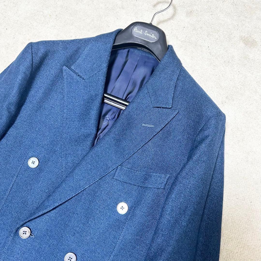 極美品　ダンヒル dunhill ダブルブレストテーラードジャケット　ネイビー