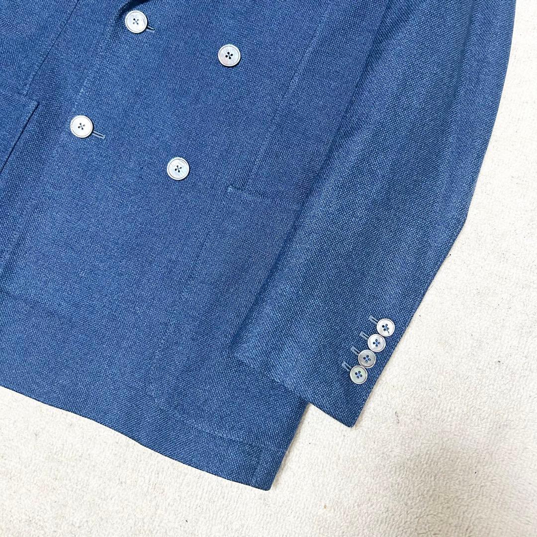 極美品　ダンヒル dunhill ダブルブレストテーラードジャケット　ネイビー