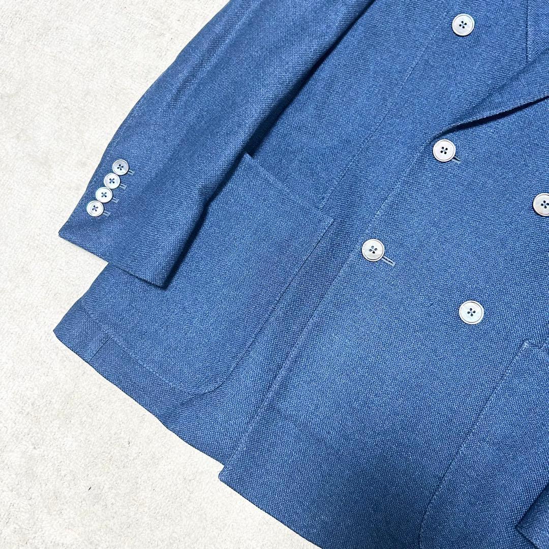 極美品　ダンヒル dunhill ダブルブレストテーラードジャケット　ネイビー