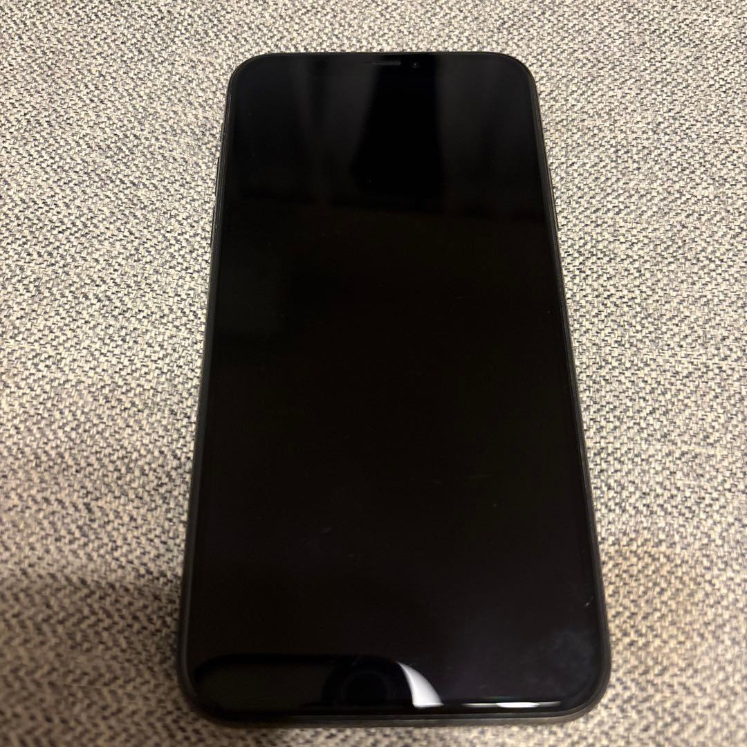 iPhone X ブラック 背面ひびあり