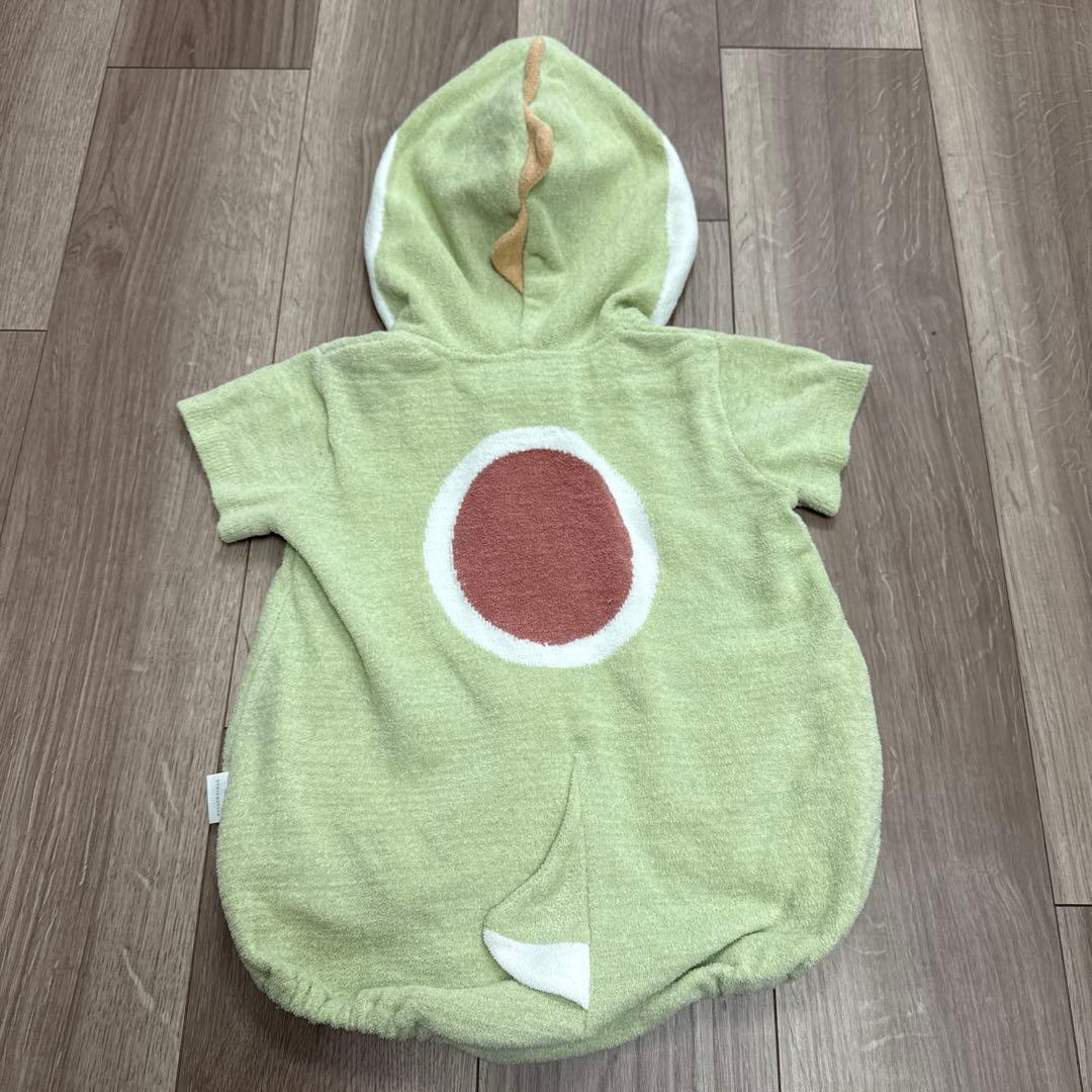 【美品】80 ジェラートピケ　ヨッシー　ロンパース　半袖