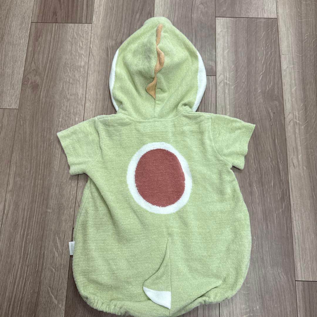 【美品】80 ジェラートピケ　ヨッシー　ロンパース　半袖