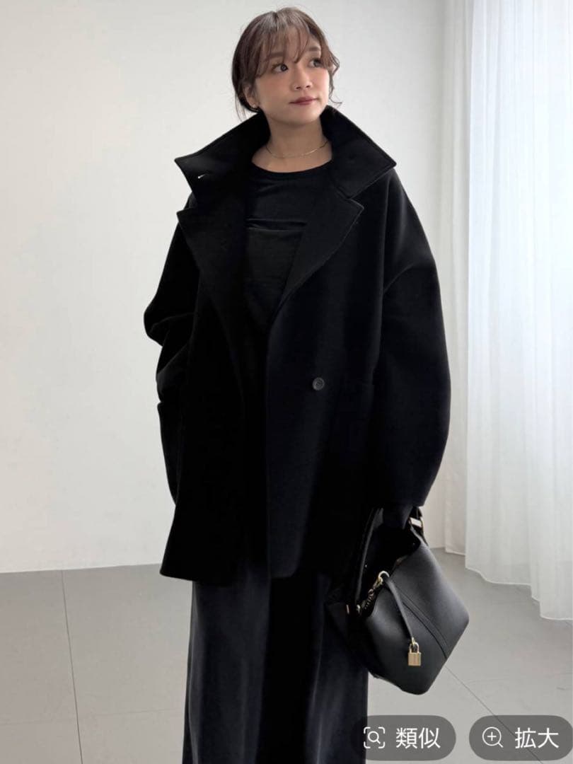 【BABYLONE】バビロン⭐︎未使用　ウールドルマンコート黒