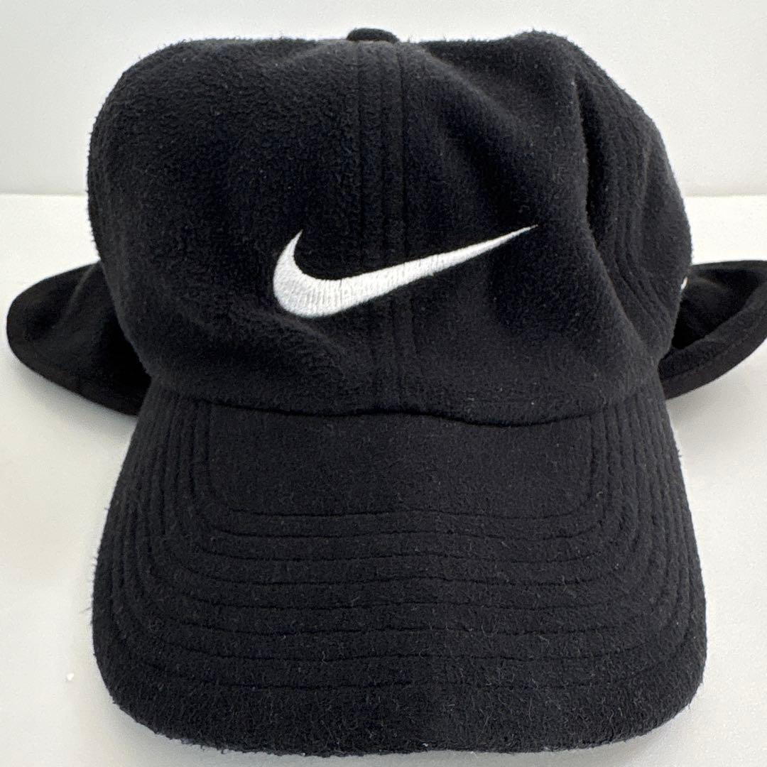90s nike vintage フリースキャップ　耳当て　古着