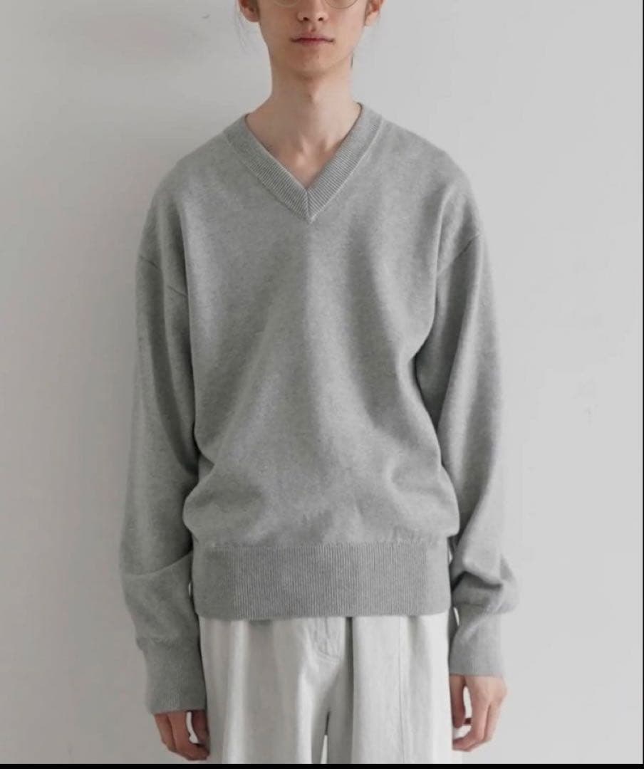 u*4様 KAIKO v neck sweater グレー size1