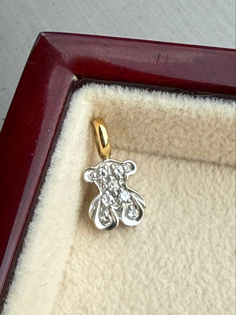 TOUS トウス　k18 ダイヤモンド　くま　テディベア　チャーム