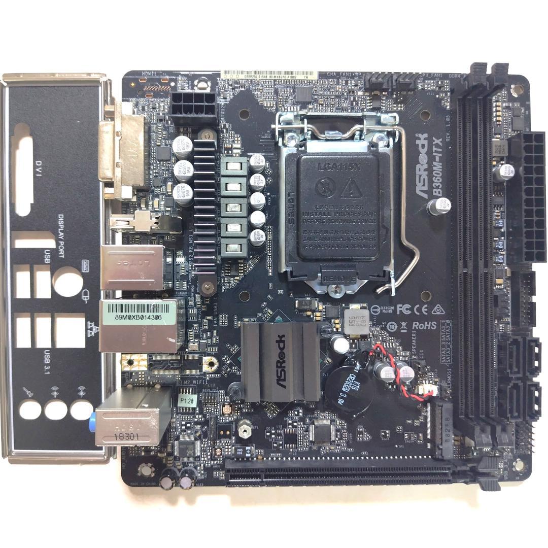 マザーボード 　ASRock B360M-ITX　LGA1151　8／9世代 ㉓