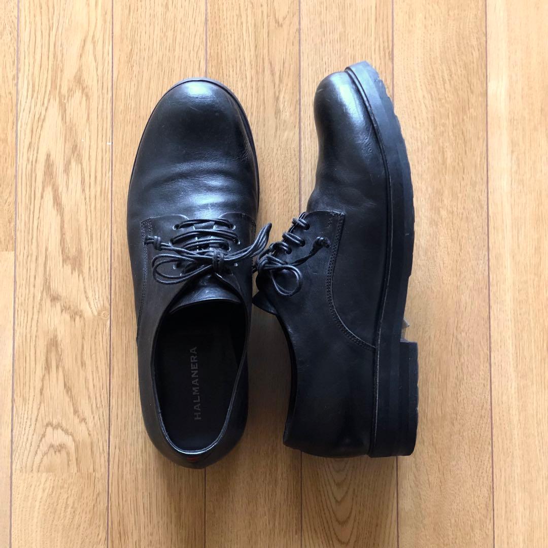 6.5万 HALMANERA 希少メンズ レザーシューズ 靴