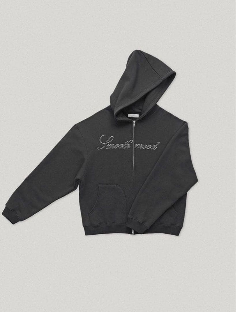 Smoothmood / ダークグレーオーバーサイズパーカー