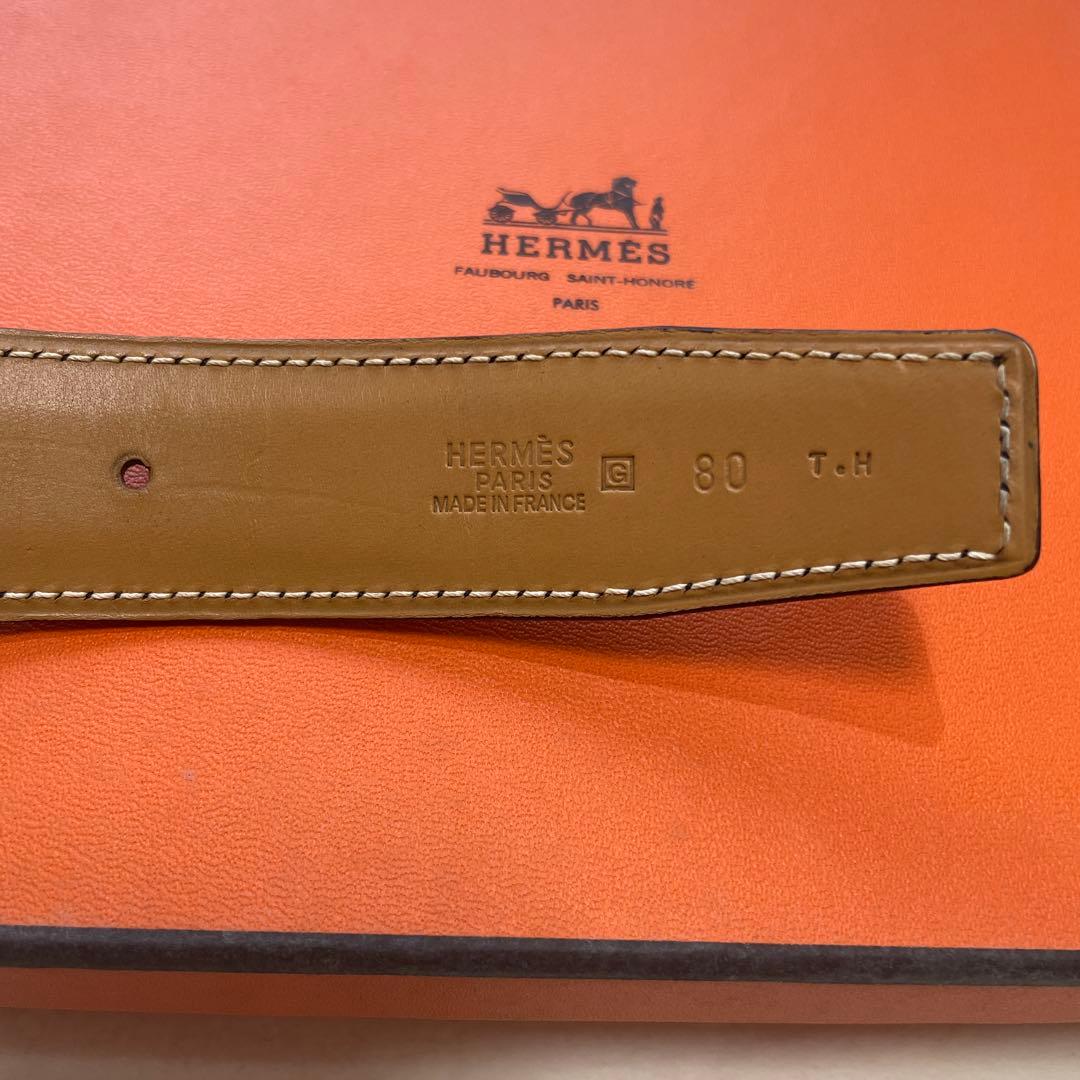 HERMES ベルト 黒 80 サイズ 箱付き